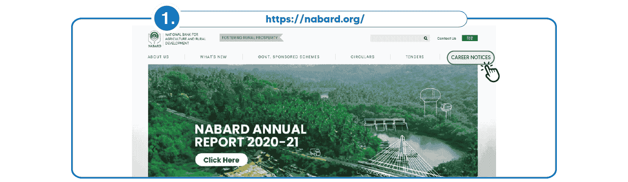 Step 1 to download NABARD Grade A Exam Result Step 1 - download NABARD Grade A Exam Result