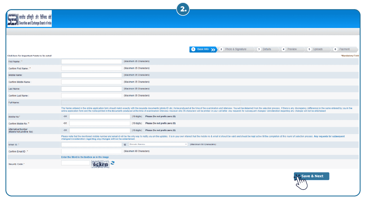 SEBI Grade A Application Process image 2