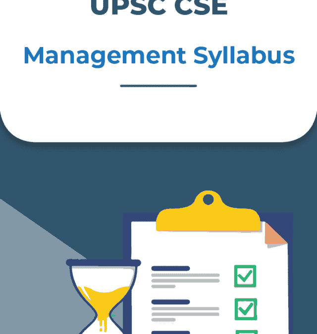 UPSC CSE Optional Management Syllabus