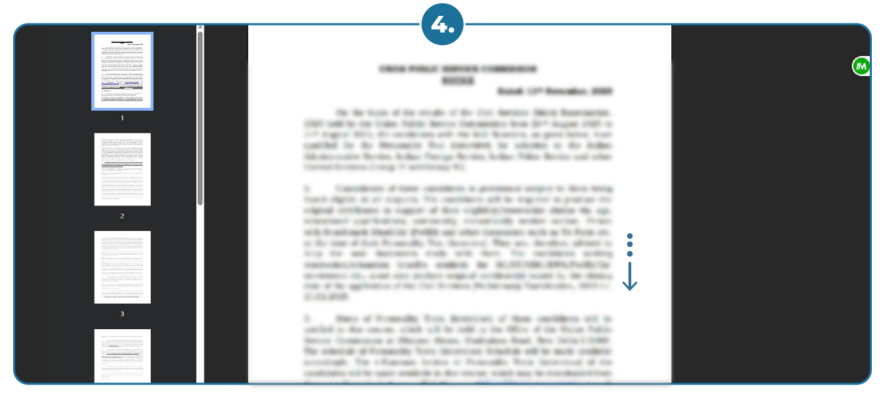 Steps to Download RBI Grade B Result - Step 04 Step 5 to Download UPSC 2022 Mains Result