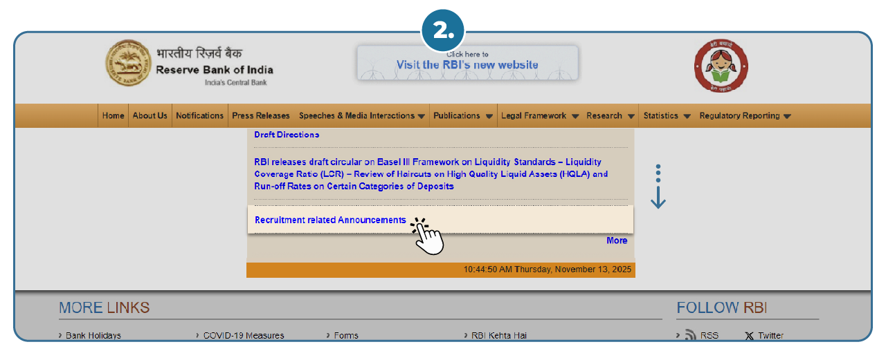 Step 3 - Check RBI Grade B Phase 2 & Final Cut Offs