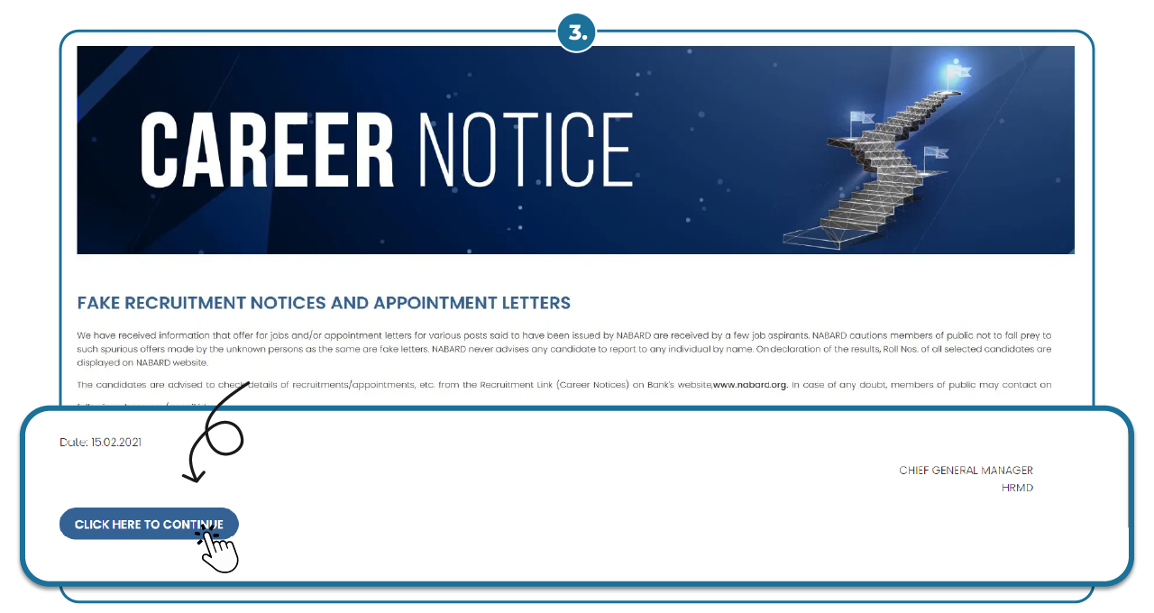 NABARD Grade A Result Steps to download 04 Step 2 - download NABARD Grade A Prelims 2022 Result