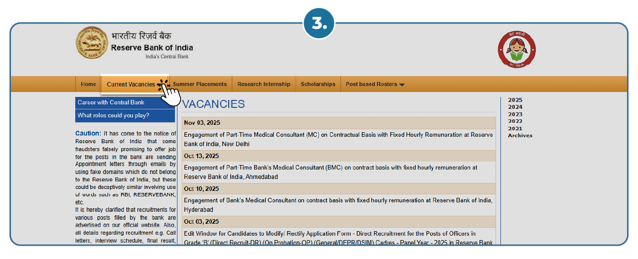 RBI Grade B Result Download step 3 Step 2 - Download RBI Grade B Final Result 2022