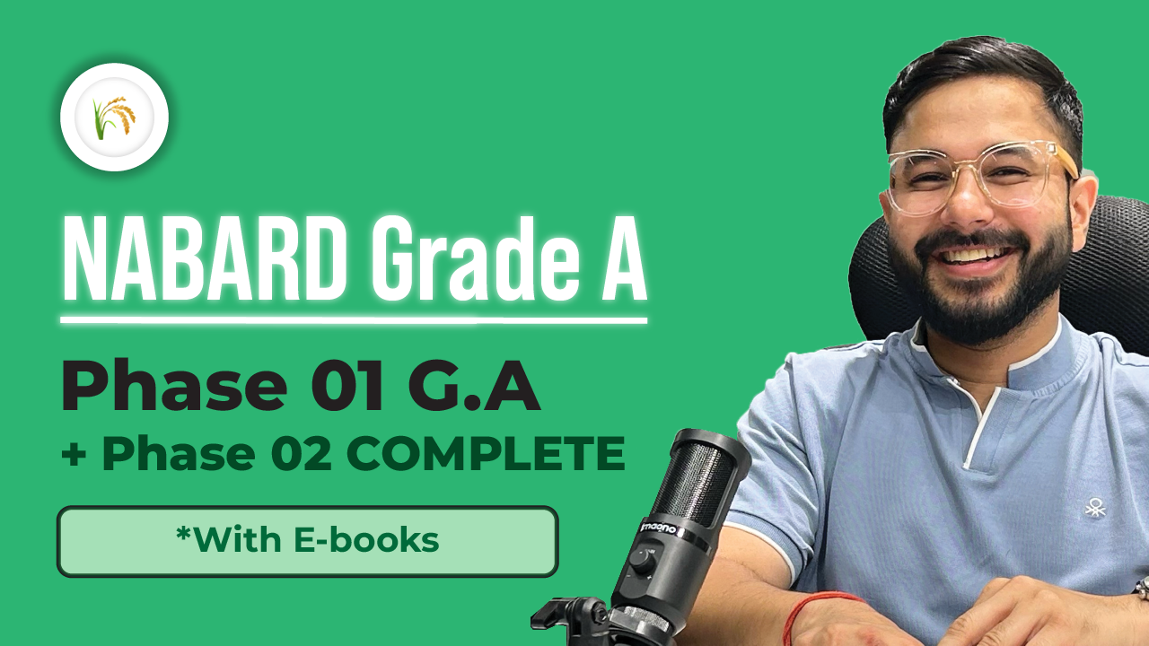 RBI Grade B 2024 phase 1 & 2 with books course