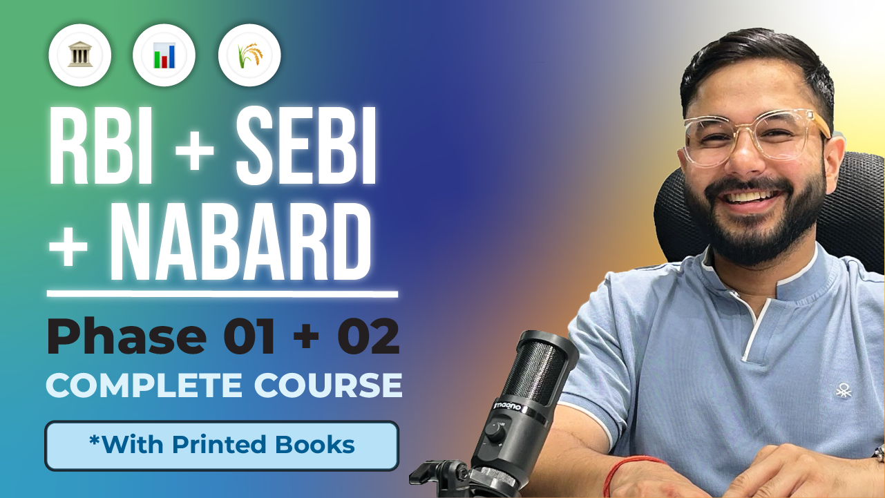RBI Grade B 2024 phase 1 & 2 with books course