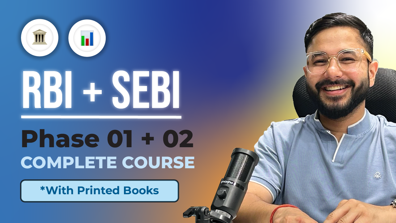 RBI Grade B 2024 phase 1 & 2 with books course