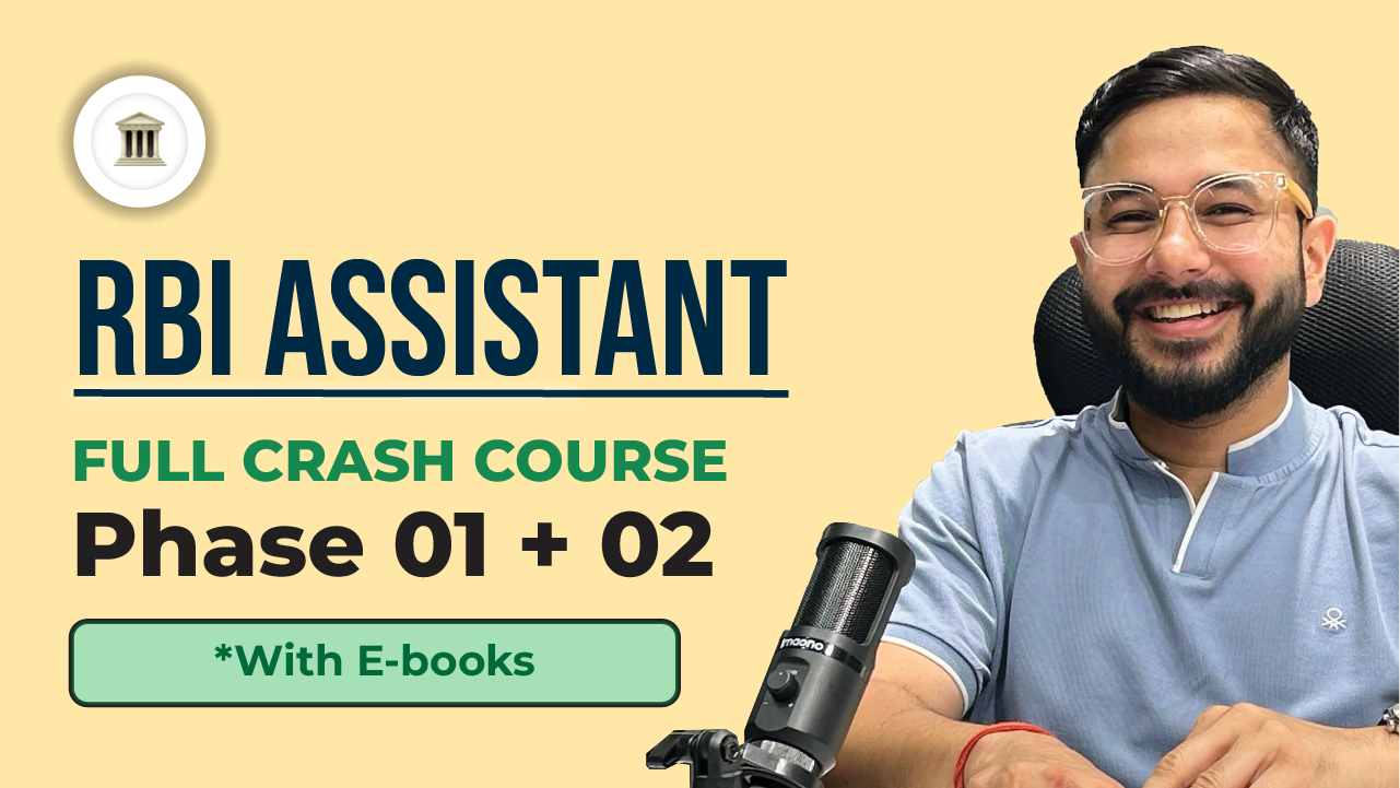 RBI Grade B 2024 phase 1 & 2 with books course