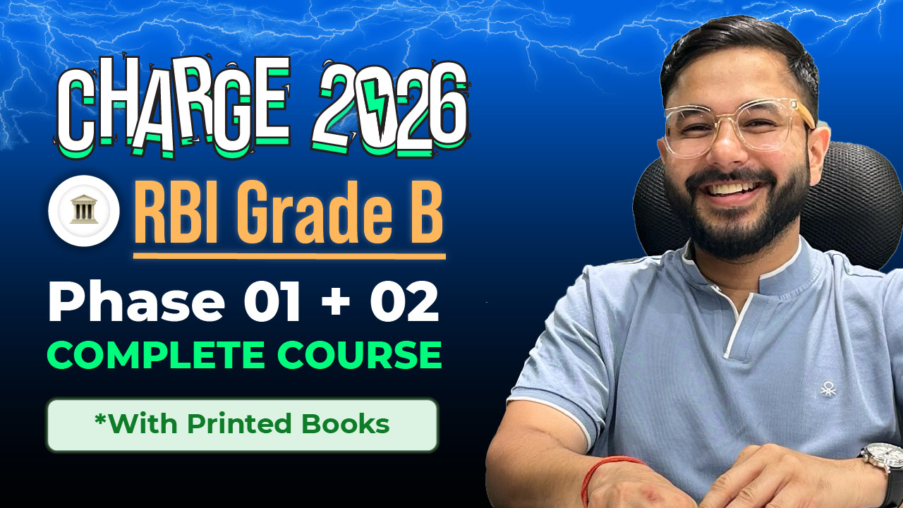 RBI Grade B 2024 phase 1 & 2 with books course