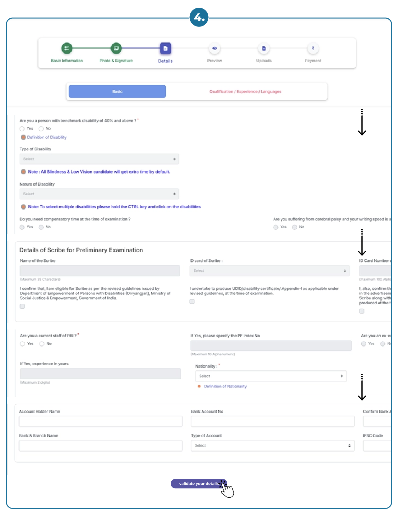 RBI ASSISTANT Application Process Step 04