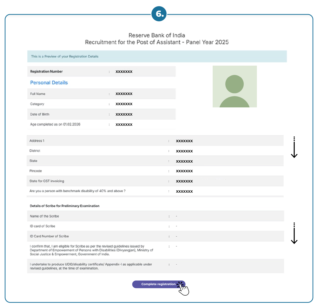 RBI ASSISTANT Application Process Step 06