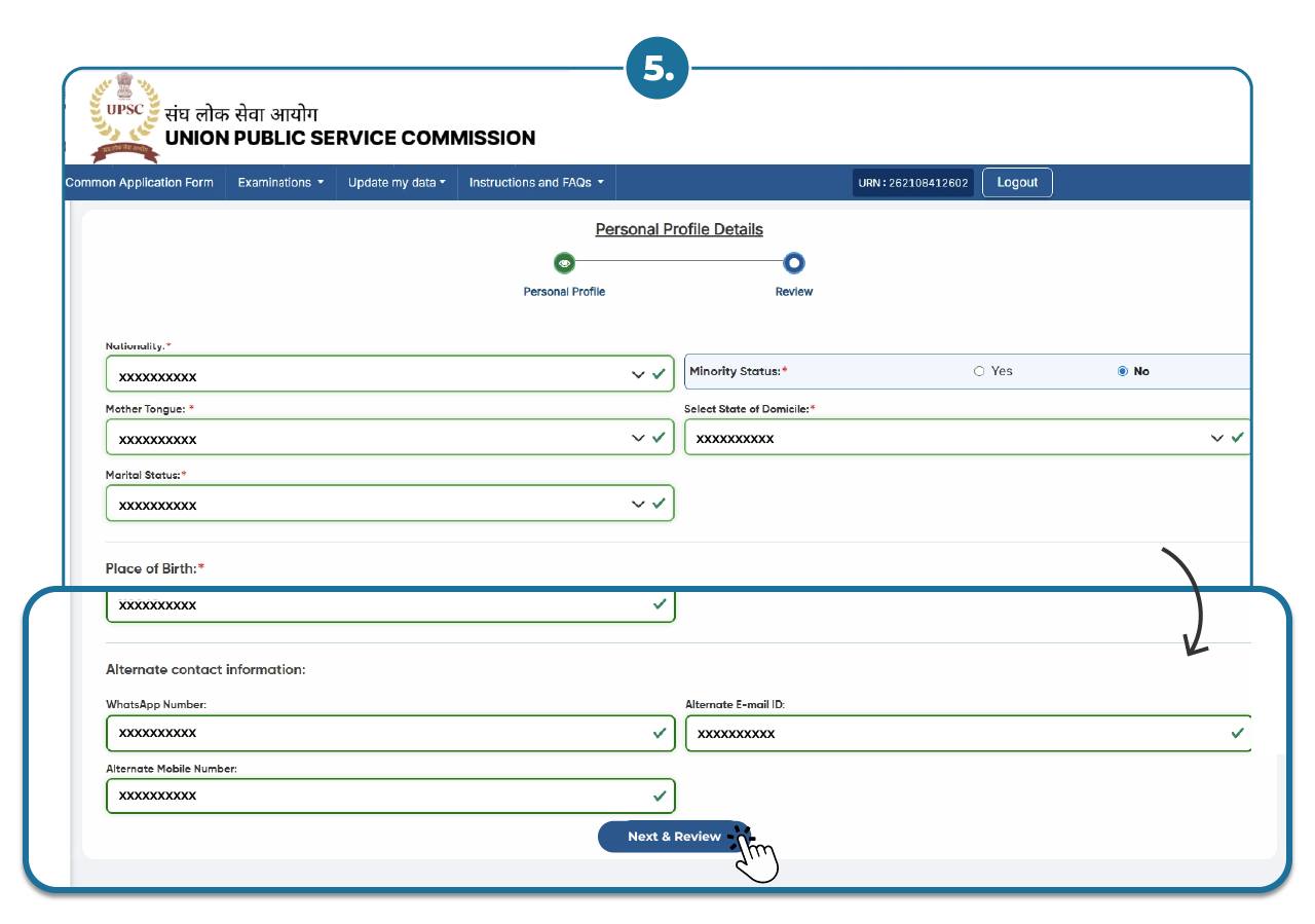 Step 8 - Apply Online for UPSC 2023