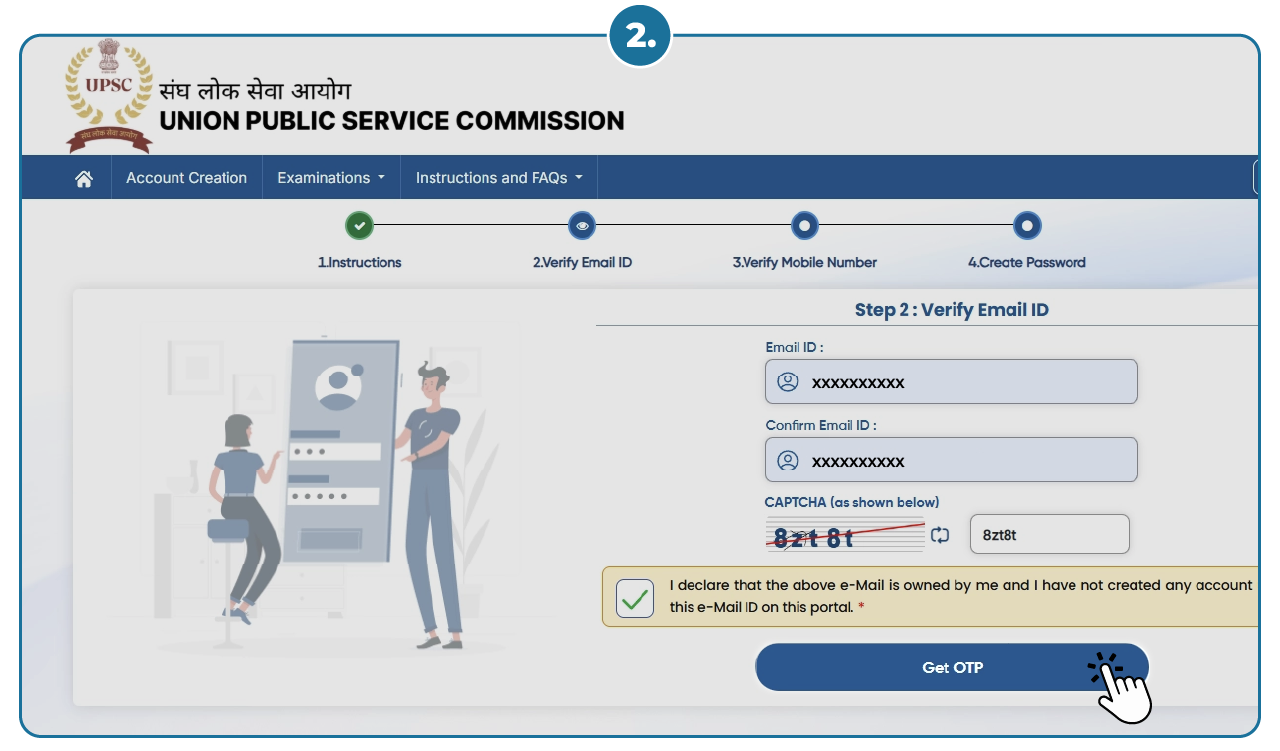 Step 2 - Apply Online for UPSC 2023