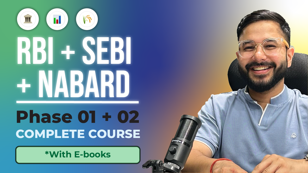 RBI Grade B 2024 phase 1 & 2 with books course