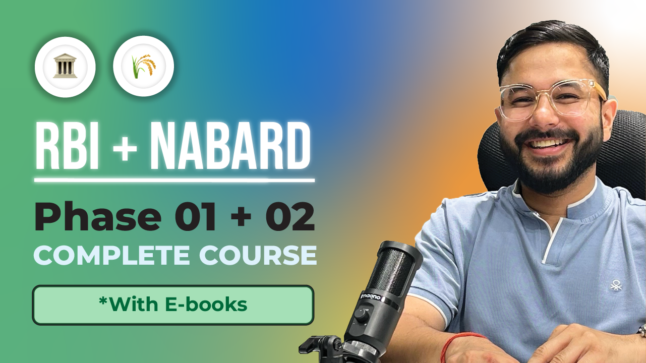 RBI Grade B 2024 phase 1 & 2 with books course