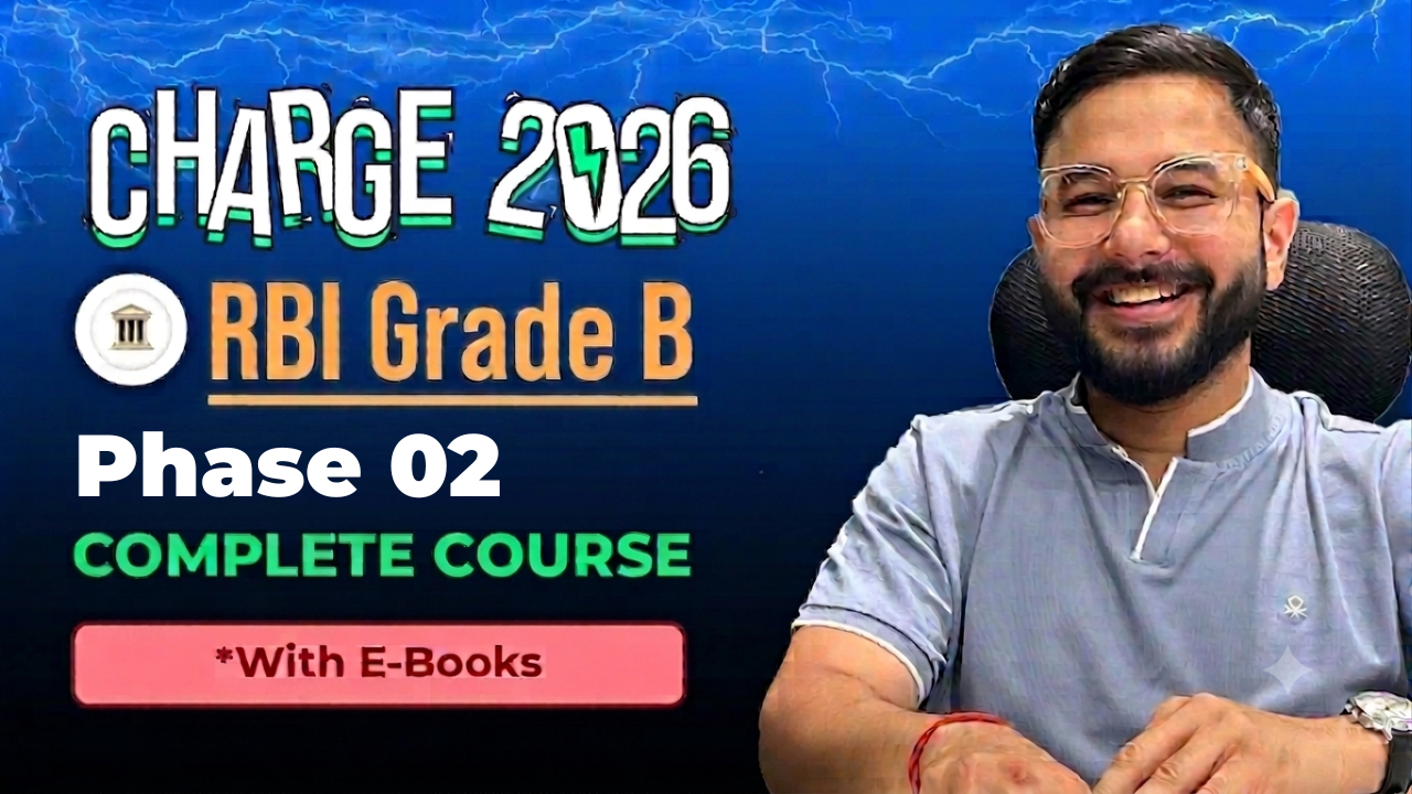 RBI Grade B 2024 phase 1 & 2 with books course