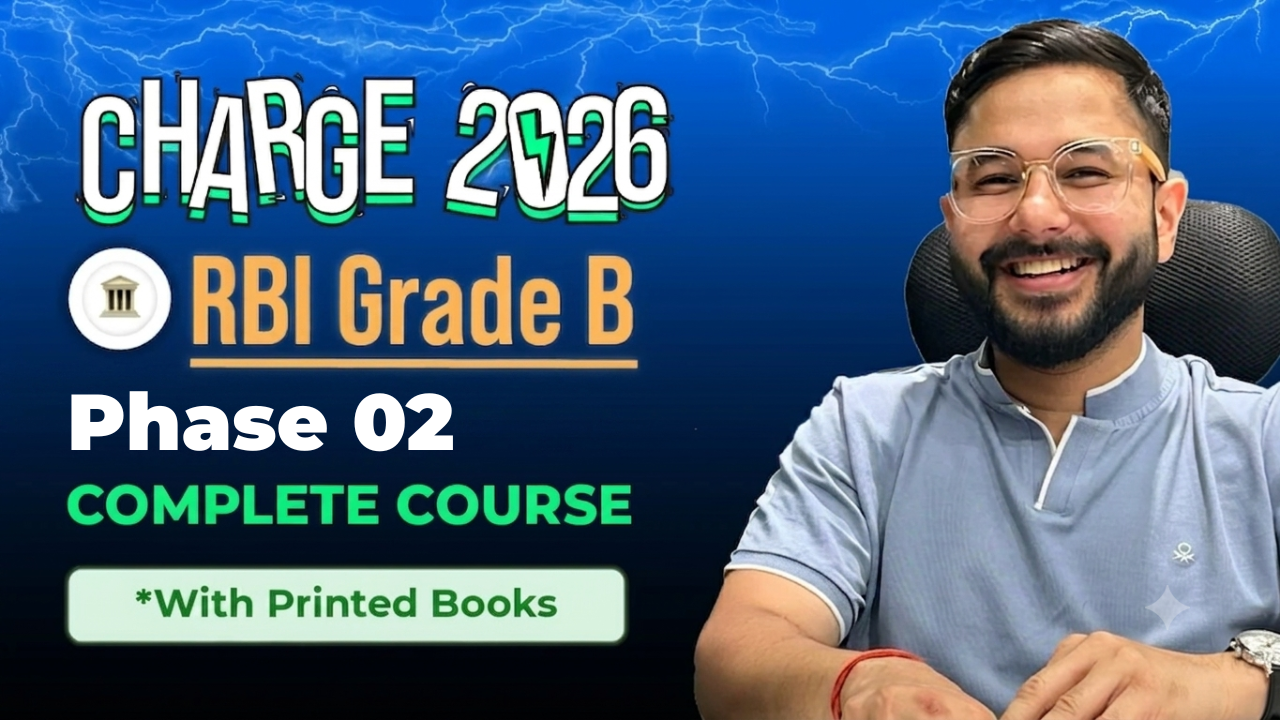 RBI Grade B 2024 phase 1 & 2 with books course