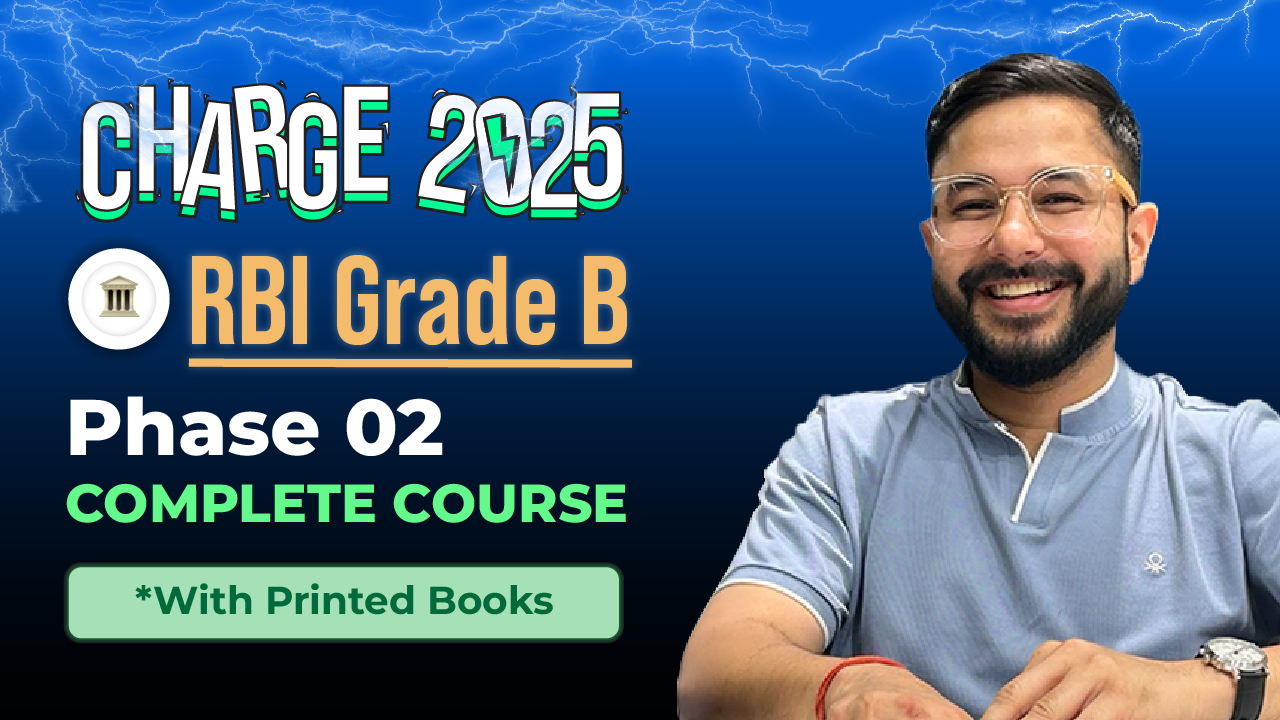 Bundle & Sub-bundle-03 RBI Grade B 2024 phase 1 & 2 with books course