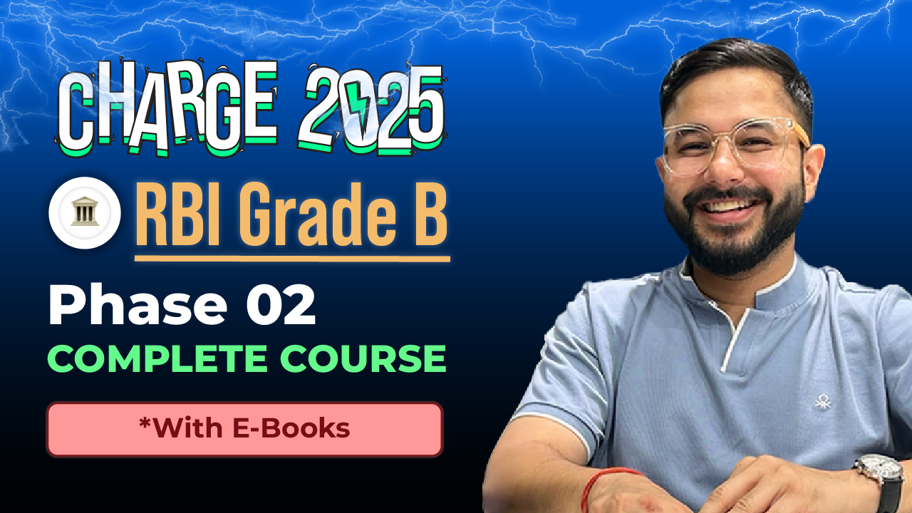Bundle & Sub-bundle-05(1) RBI Grade B 2024 phase 1 & 2 with books course