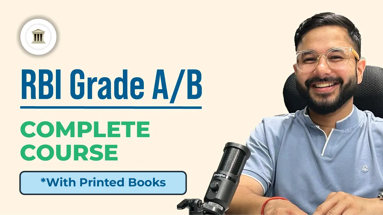 RBI Grade B 2024 phase 1 & 2 with books course