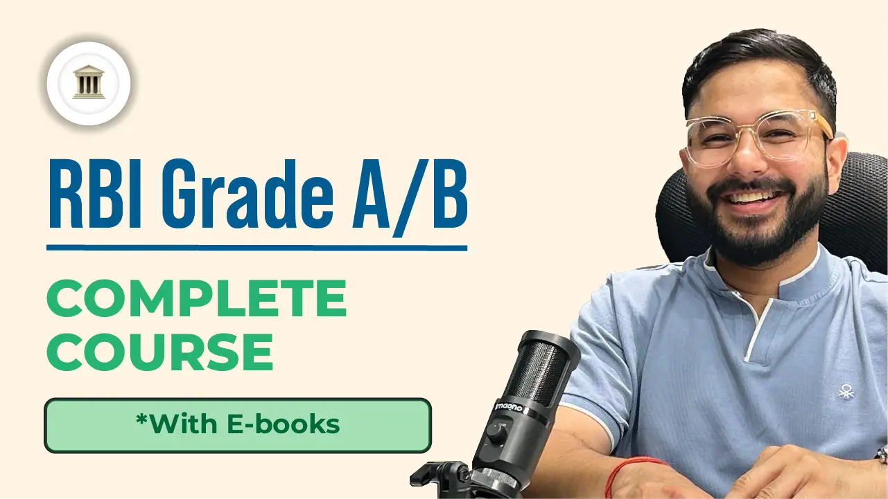 RBI Grade B 2024 phase 1 & 2 with books course